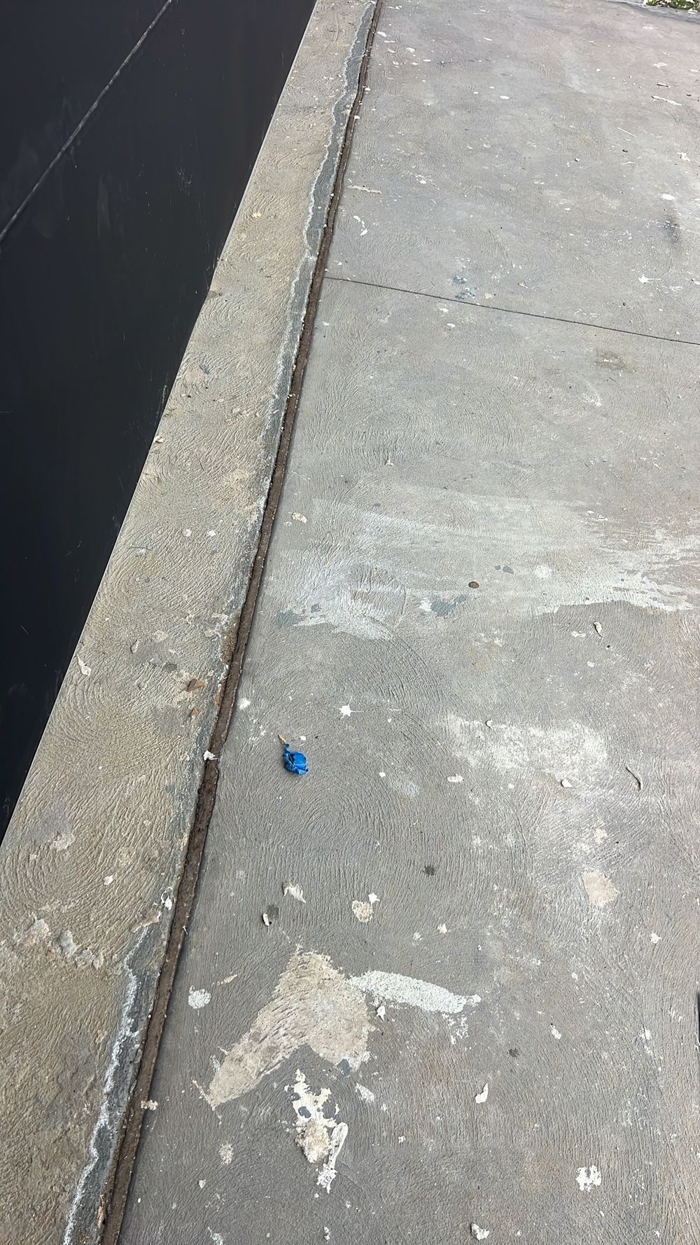 Where the driveway meets the house